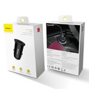 Baseus caricabatteria da auto 2xUSB QC3.0 5A 30W black Circular CCALL-YD01