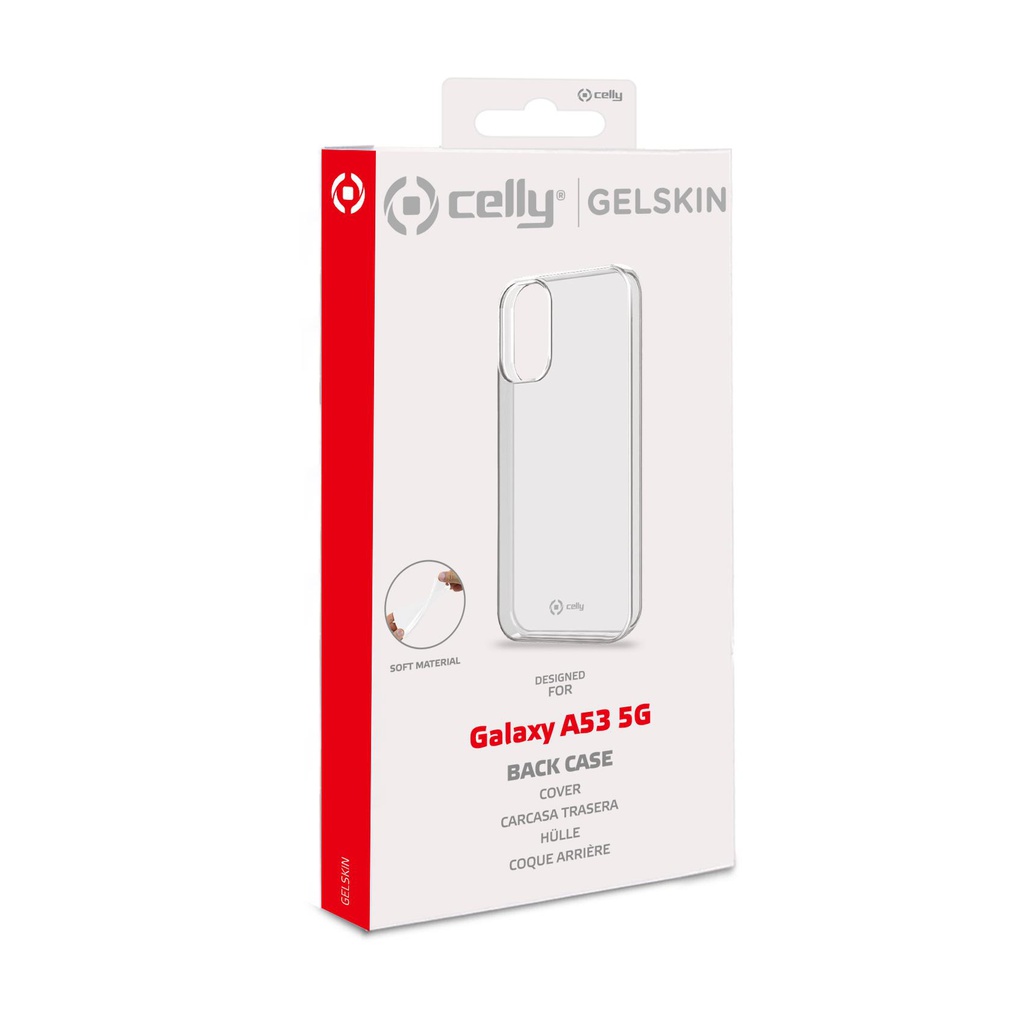 Custodia Celly Samsung A53 5G cover tpu trasparente GELSKIN996