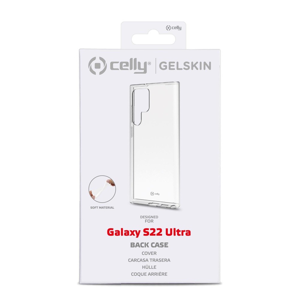 Custodia Celly Samsung S22 Ultra 5G cover tpu trasparente GELSKIN1012