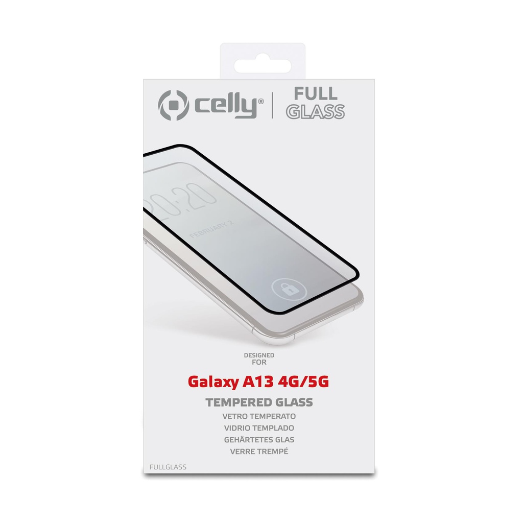 Pellicola vetro Celly Samsung A13 4G/5G full glass black FULLGLASS988BK