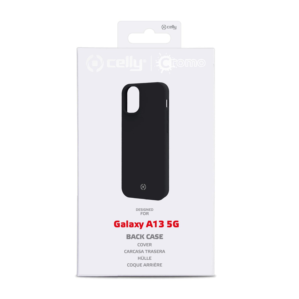 Custodia Celly Samsung A13 5G cover cromo black CROMO988BK