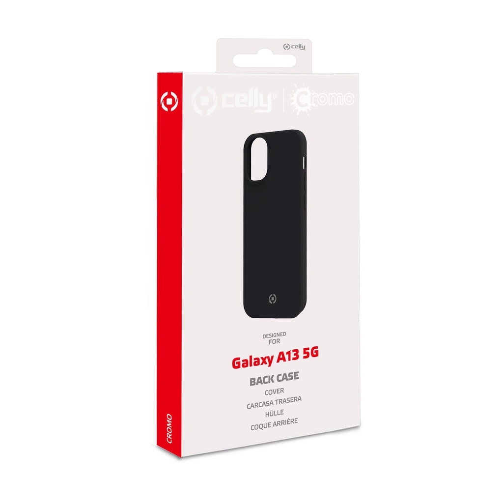 Custodia Celly Samsung A13 5G cover cromo black CROMO988BK