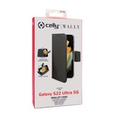 Custodia Celly Samsung S22 Ultra 5G wallet case black WALLY1012