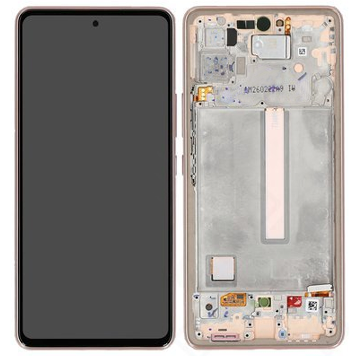 Samsung Display Lcd A53 5G SM-A536B peach con frame GH82-28024D
