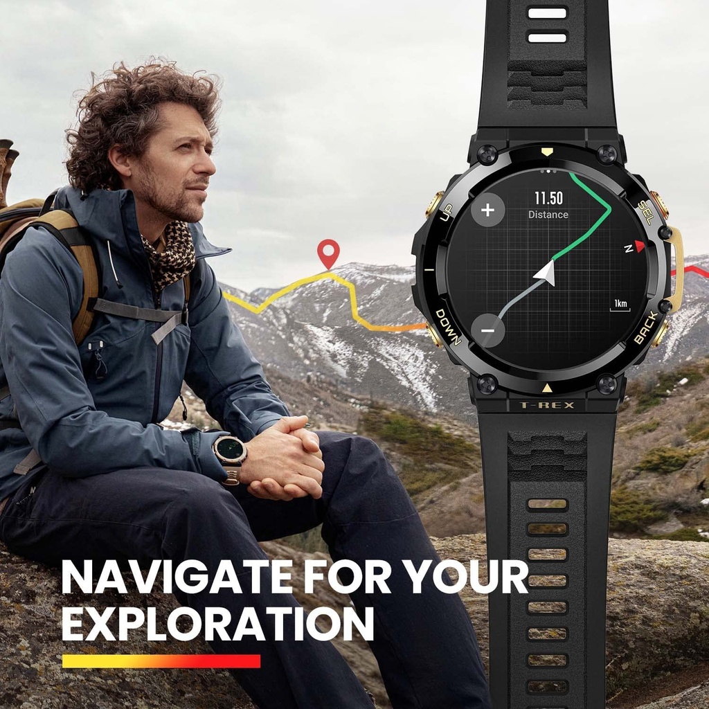 Amazfit T-Rex 2 smartwatch ember black W2170OV6N