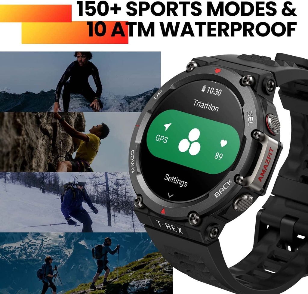 Amazfit T-Rex 2 smartwatch ember black W2170OV6N