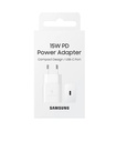 Samsung caricabatteria USB-C 15W fast charge white EP-T1510NWEGEU
