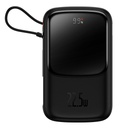 Baseus power bank 10000 mAh 22.5W Qpow Pro con cavo Type-C integrato black PPQD020101