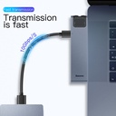 Baseus Hub USB-C 7-in-1 con 2x USB 3.0 + HDMI + RJ45 + SD TF thunderbolt C+Pro grey CAHUB-L0G