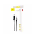 Baseus cavo dati Lightning 2.4A 1mt C-shaped Light Intelligent power-off black CALCD-01