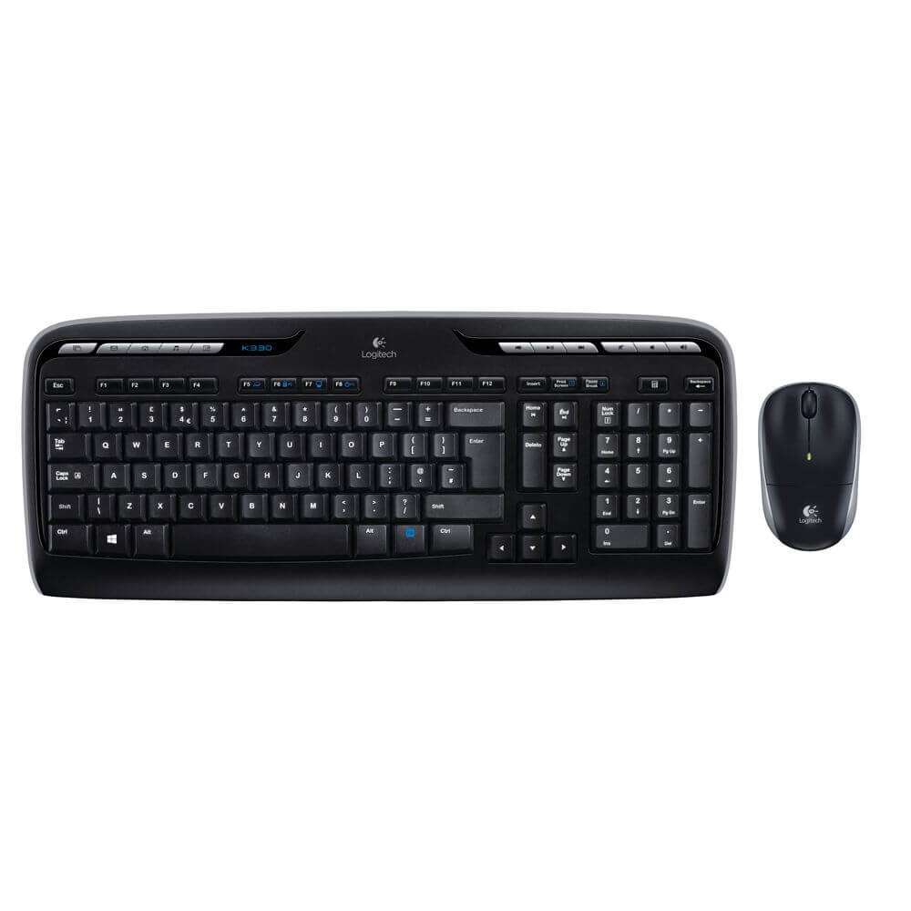 Logitech kit Tastiera e Mouse wireless nero layout italiano 920-003971