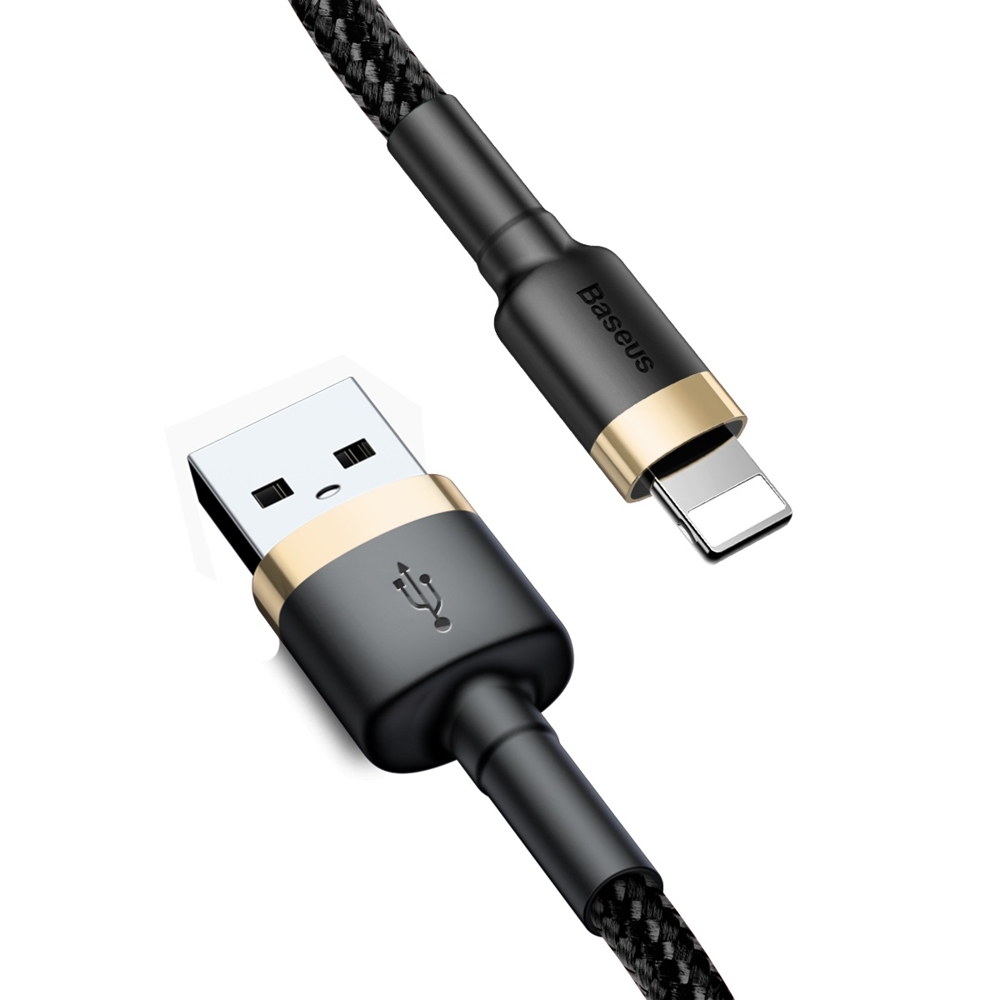 Baseus cavo dati Lightning 1.5A 2mt cafule gold black CALKLF-CV1