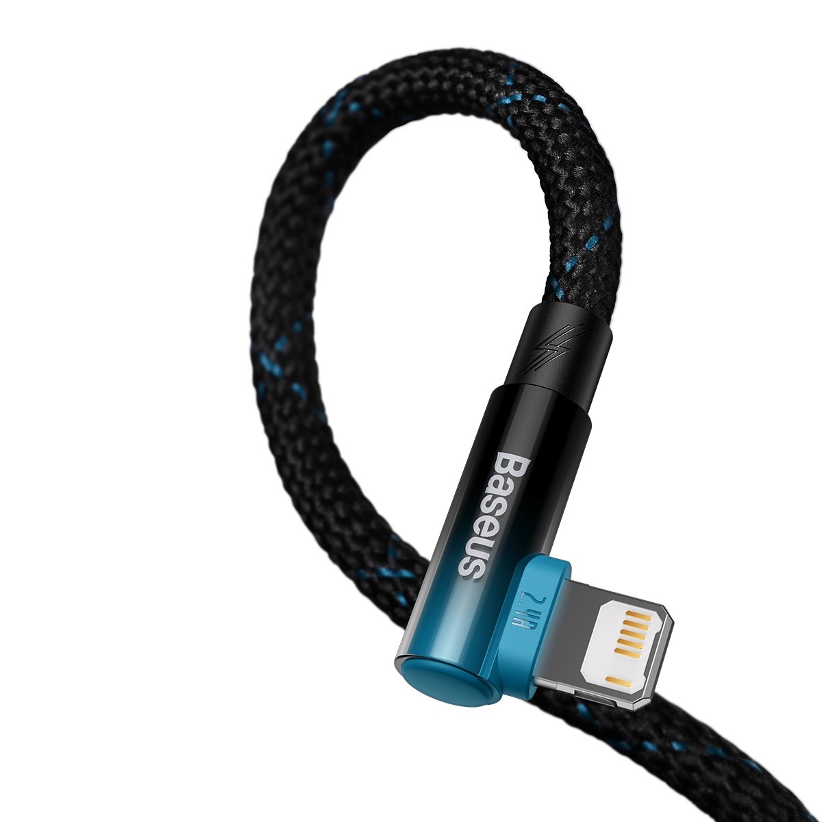 Baseus cavo dati Lightning 2.4A 1mt MVP 2 Elbow-shaped blue CAVP000021