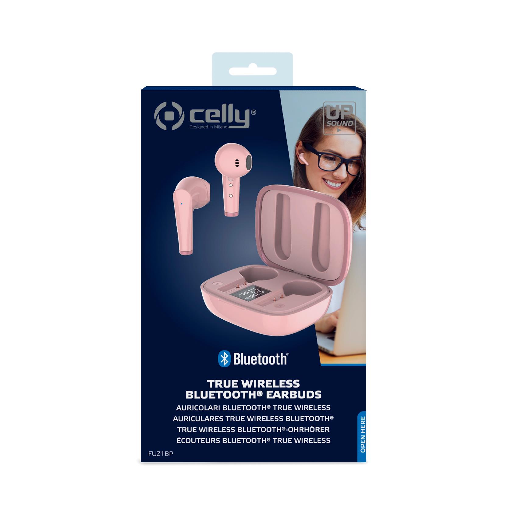 Auricolare Bluetooth Celly FUZ 1 true wireless pink FUZ1BP