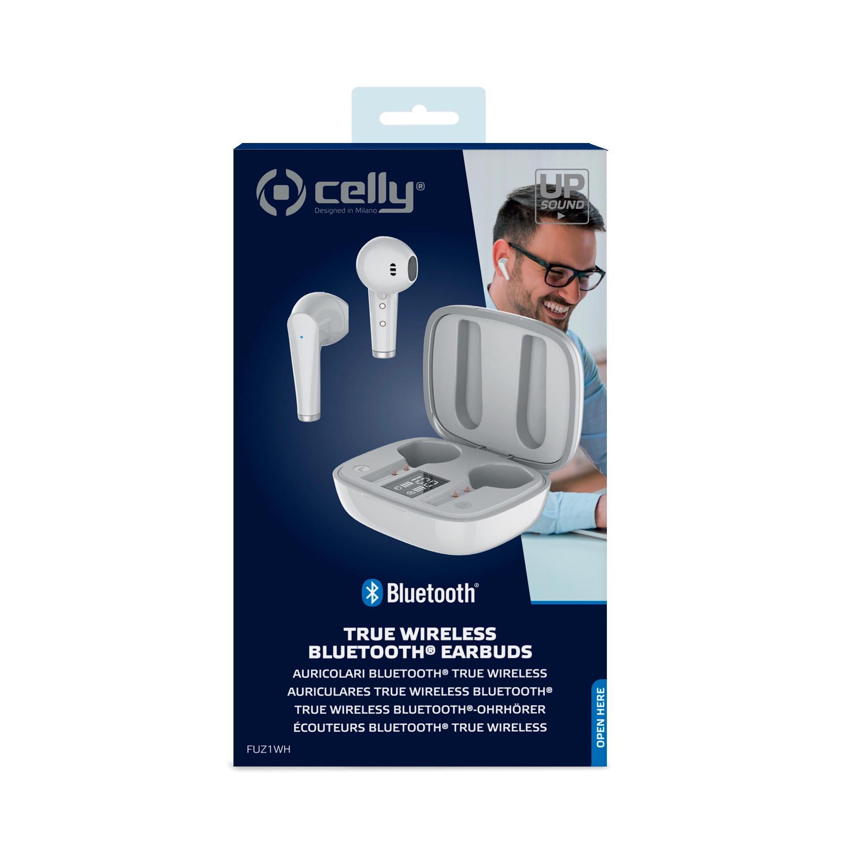 Auricolare Bluetooth Celly FUZ 1 true wireless white FUZ1WH