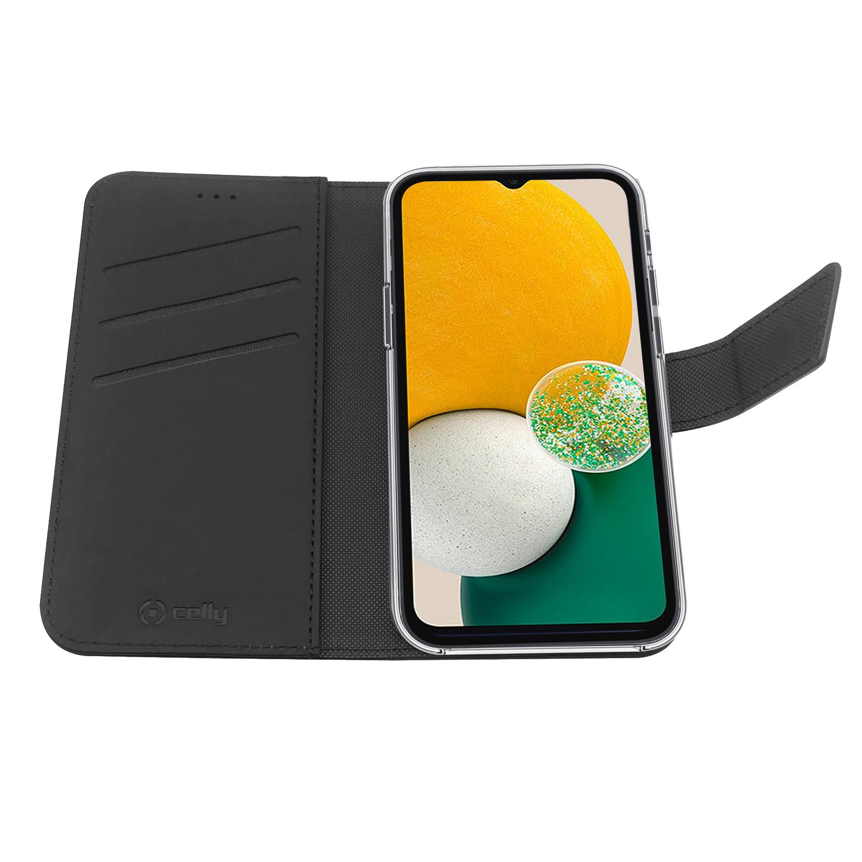 Custodia Celly Samsung A13 5G / A04s wallet case black WALLY988