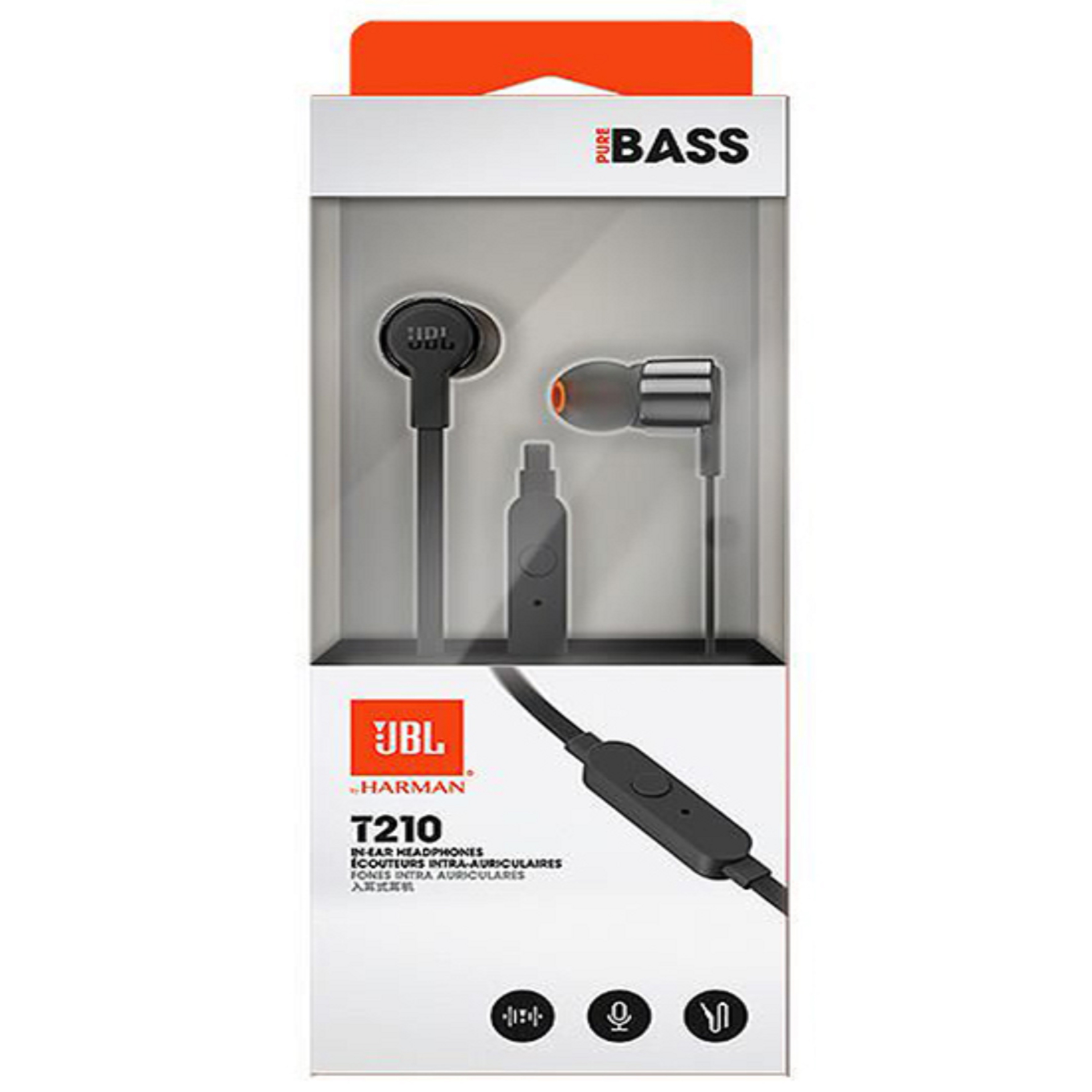 JBL T210 auricolare jack 3.5 mm In Ear black JBLT210BLK