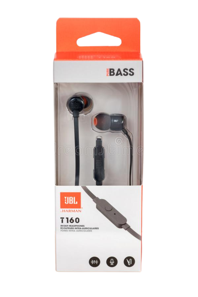 JBL T160 auricolare jack 3.5 mm In Ear black JBLT160BLK