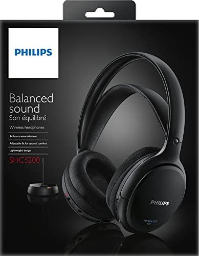 Philips cuffie trasmissione FM wireless ricaricabile black SHC5200/10