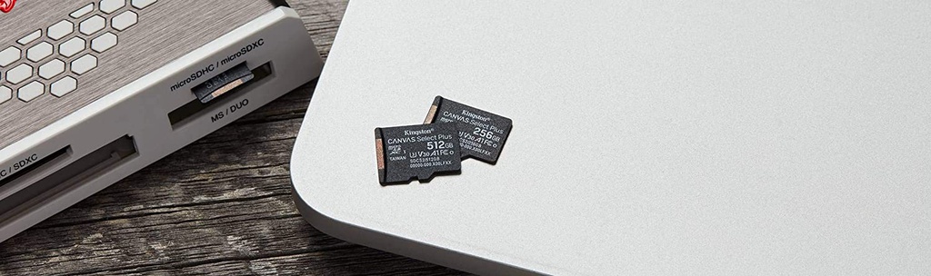MicroSd 256GB Kingston classe 10 SDCS2/256GB micSDHC canvas select plus 100MB/s con adattatore