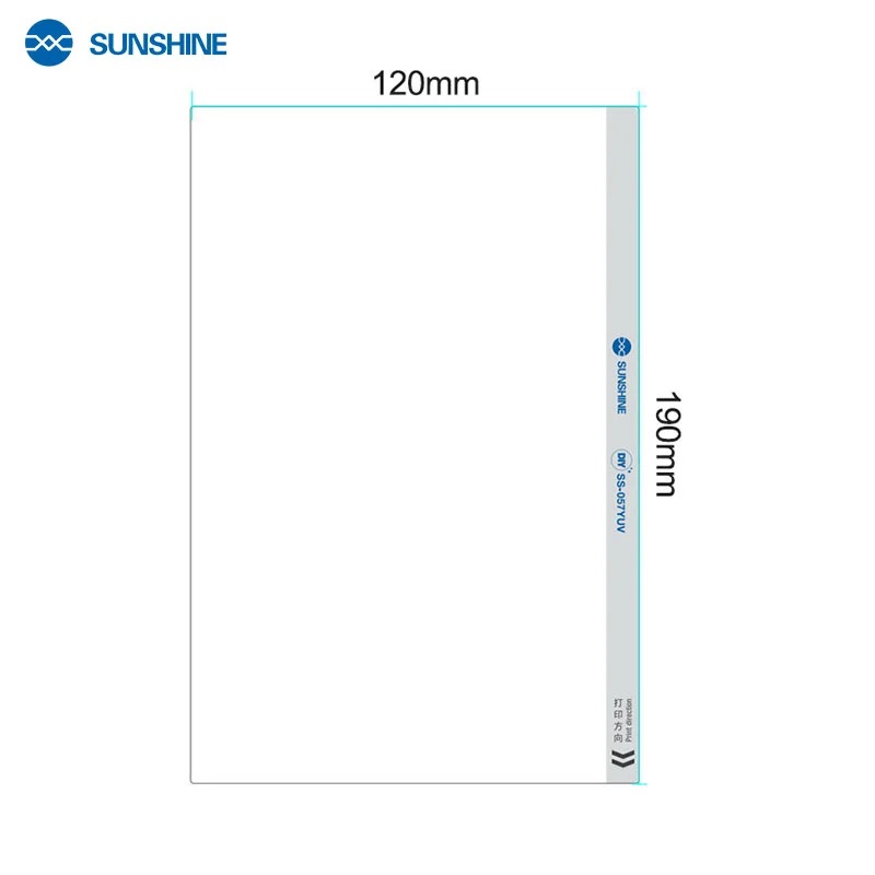 Sunshine SS-057YUV pellicola Oily Back film per stampante cof. 50 pcs