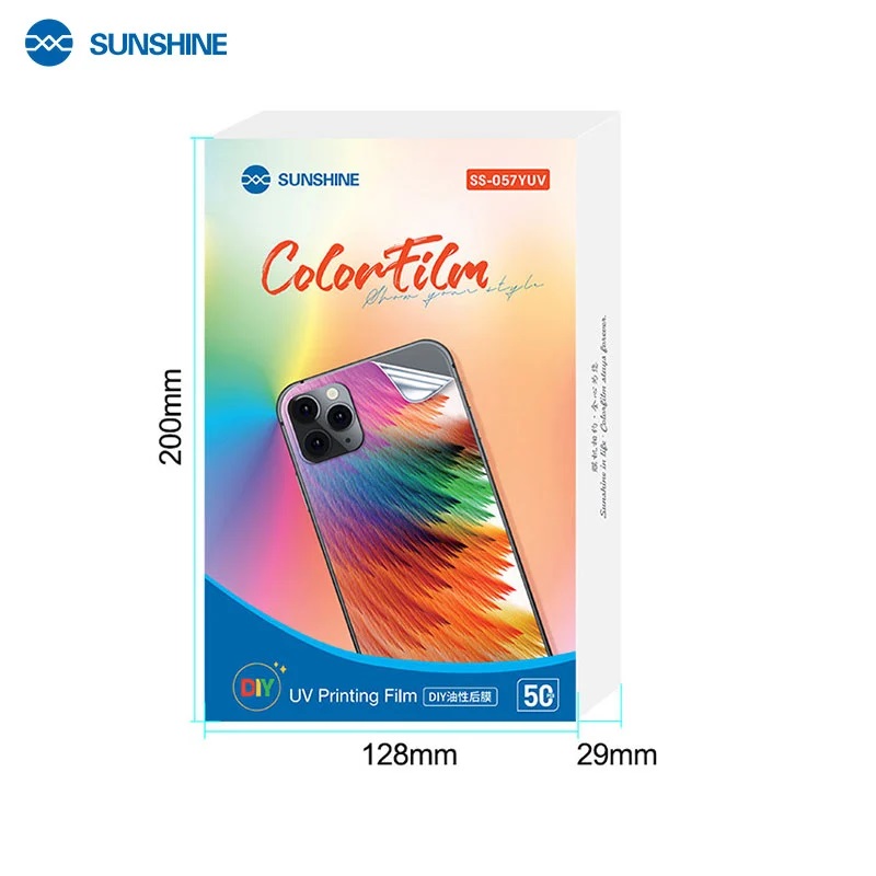 Sunshine SS-057YUV pellicola Oily Back film per stampante cof. 50 pcs