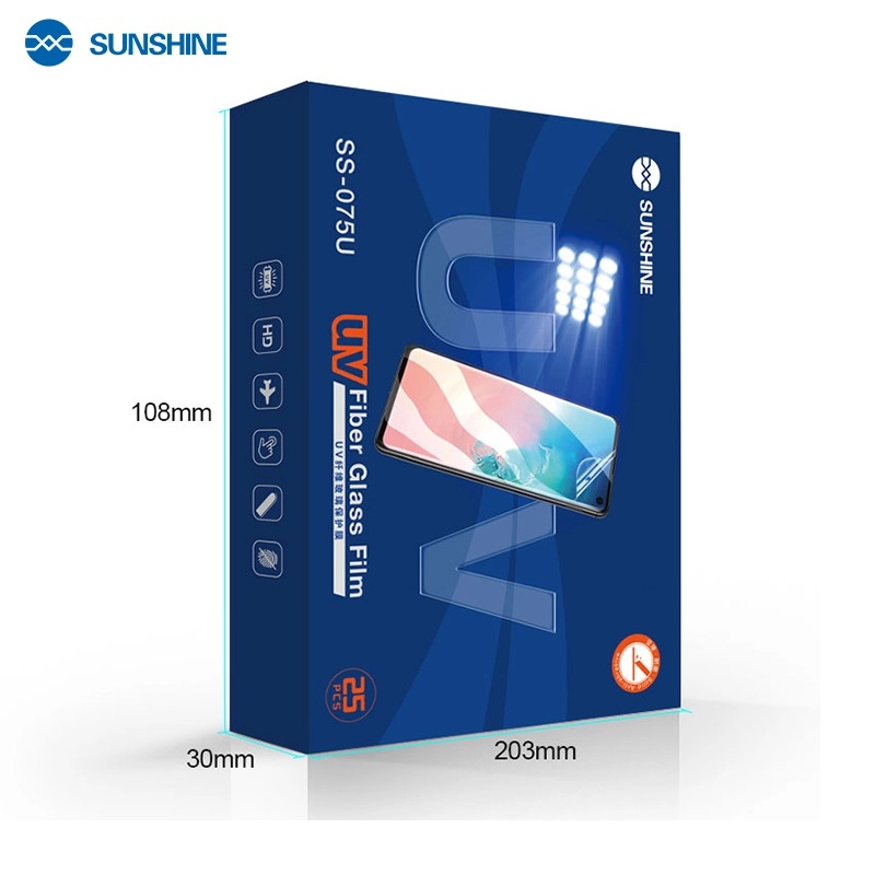 Sunshine SS-075U pellicola UV Fiber glass film confezione conf. 25 pcs