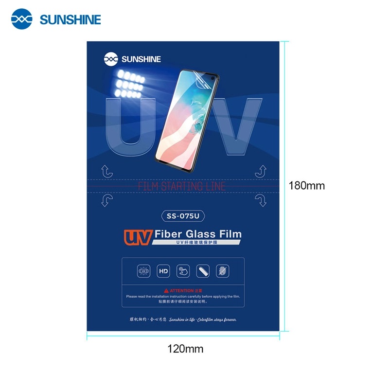 Sunshine SS-075U pellicola UV Fiber glass film confezione conf. 25 pcs