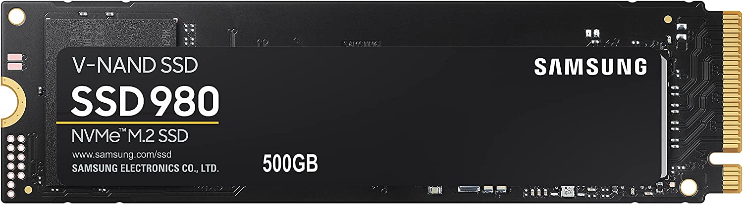 Samsung SSD interno 500GB M.2 NVMe 980 PCIe 3.0 MZ-V8V500BW