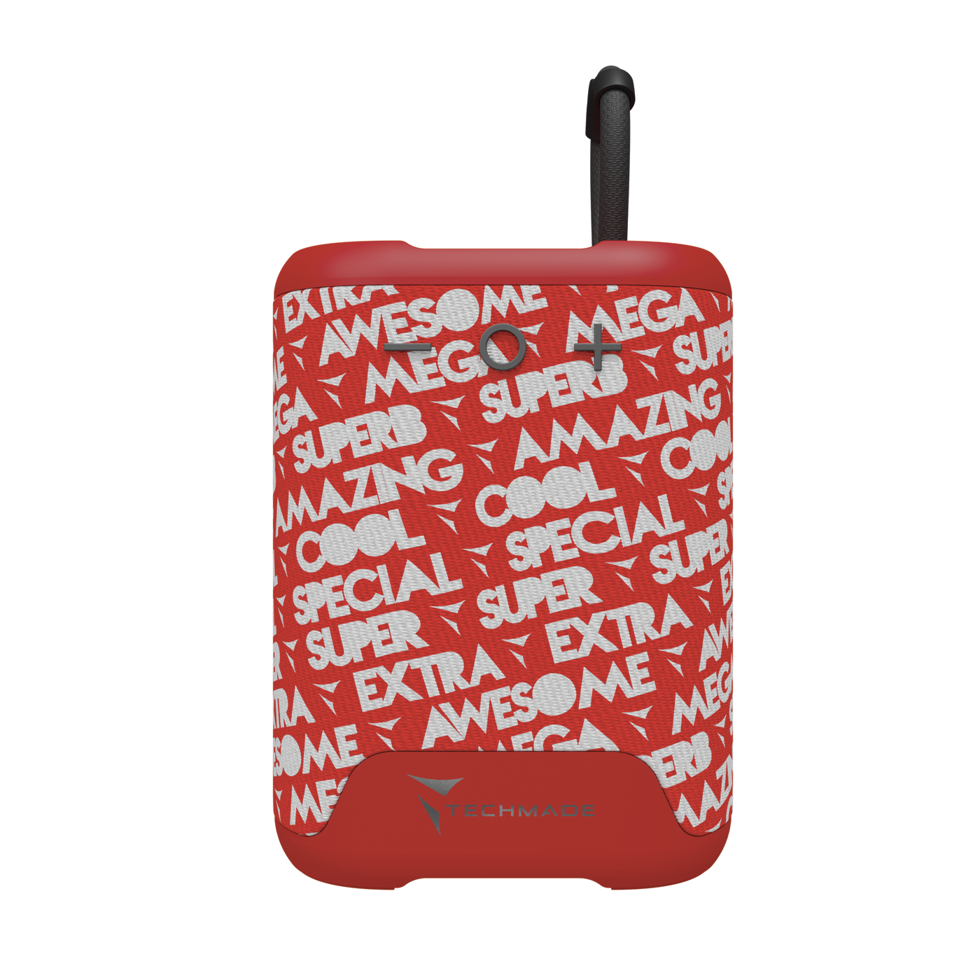 Techmade speaker bluetooth compact red TM-M350-RED