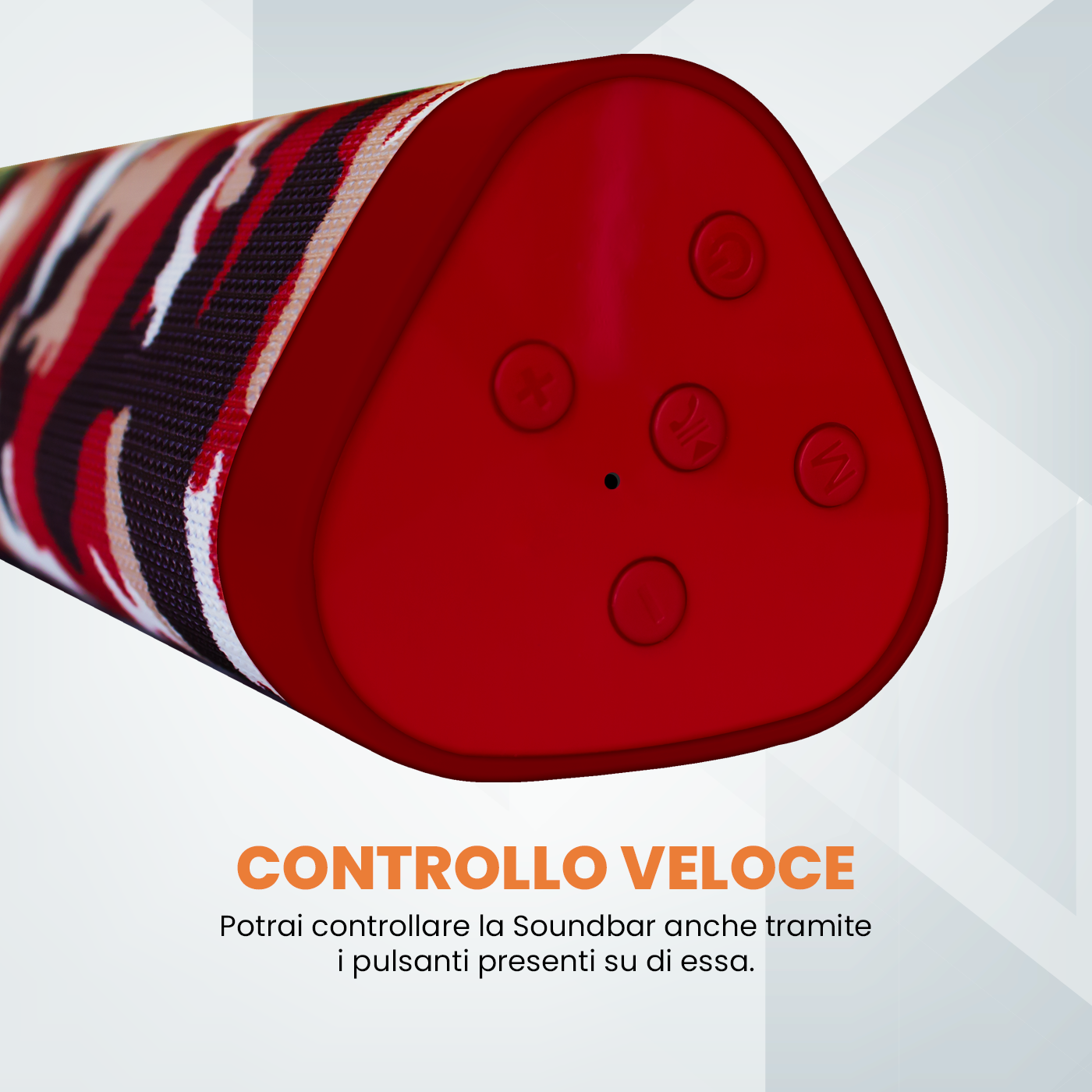 Techmade Soundbar wireless camouflage red TM-A15-CAMR