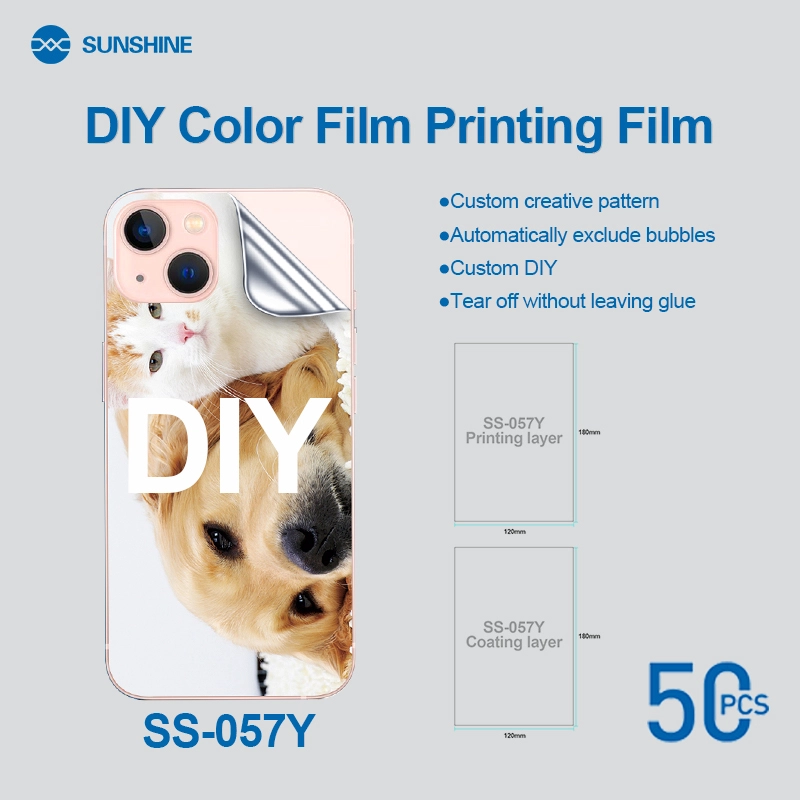 Sunshine SS-057Y DIY pellicola Back film per stampante conf. 50 pcs