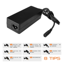 Techmade alimentatore universale per notebook 65w con 8 adattatori autosettanti TM-AFUA06