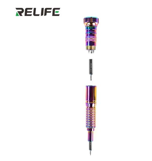 Relife Cacciavite dinamometrico intercambiabile (5 bit incorporati) RL-723