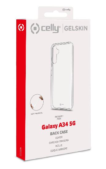 Celly Custodia Samsung A34 5G TPU trasparente GELSKIN1036