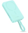 Baseus Power Bank 10000mAh 30W Magnetic Wireless Mini Fast Charge con cavo Type-C Peppermint Blue P1002210B333-00