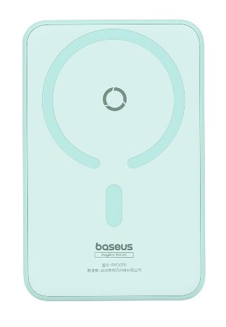 Baseus Power Bank 5000mAh 20W Magnetic Wireless Bracket MagPro con ricarica rapida con cavo Type-C to Type-C Peppermint Blue (20V/3A) P10064101333-00