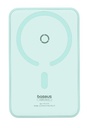 Baseus Power Bank 5000mAh 20W Magnetic Wireless Bracket MagPro con ricarica rapida con cavo Type-C to Type-C Peppermint Blue (20V/3A) P10064101333-00