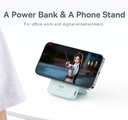 Baseus Power Bank 5000mAh 20W Magnetic Wireless Bracket MagPro con ricarica rapida con cavo Type-C to Type-C Peppermint Blue (20V/3A) P10064101333-00