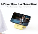 Baseus Power Bank 5000mAh 20W Magnetic Wireless Bracket MagPro con ricarica rapida con cavo Type-C to Type-C Lemon Yellow (20V/3A) P10064101Y23-00