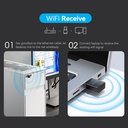 Vention Adattatore USB Wi-Fi Dual Band 2.4GHz/5GHz black KDSB0