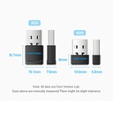 Vention Adattatore USB Wi-Fi Dual Band 2.4GHz/5GHz black KDSB0