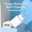 Vention Caricabatterie 12W 3 porte (USB) white FEAW0-EU