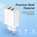 Vention Caricabatterie 18W 2 porte (USB) white FBAW0-EU