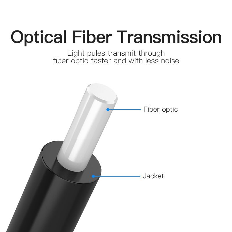Vention Cavo Audio in fibra ottica 2mt black BAEBH