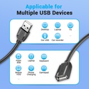 Vention Cavo Dati di prolunga USB da maschio a femmina 2mt black VAS-A44-B200