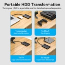 Vention Hard Disk SATA 2.5 inch USB 3.0 Micro-B black KPAB0