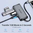 Vention Hub Type-C 7 in 1 con 1 HDMI + 3 porte USB 3.0 + 1 convertitore PD metal gray CNBHB
