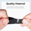 Vention Nastro in velcro 180mm black 2pz KAOB0-10
