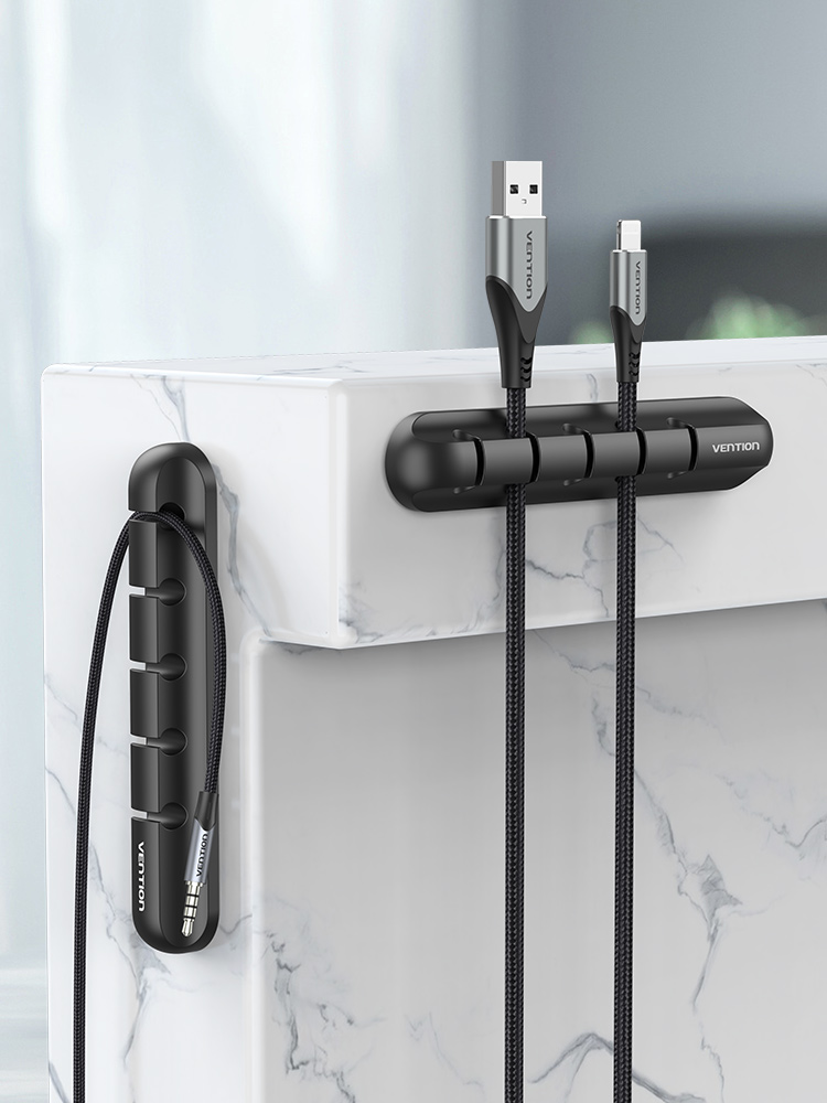 Vention Organizer per Cavi 5 porte black KBRB0